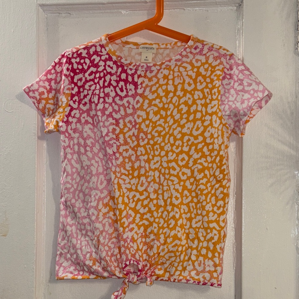 Crewcuts Orange and Pink Patterned Top